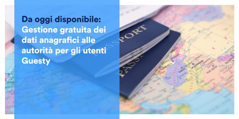 gestione gratuita dei dati anagrafici alle autorità per gli utenti Guesty