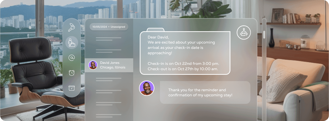 Setting up AI automation for guest communications