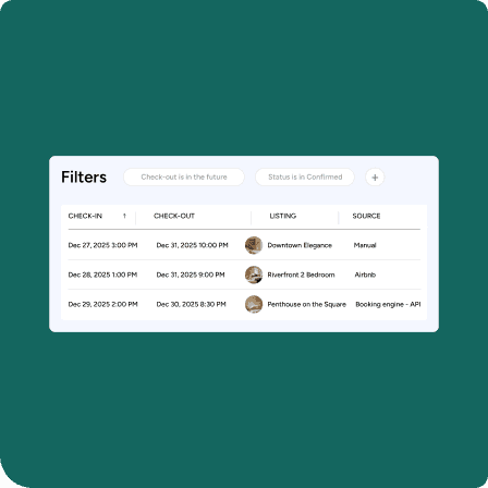 Chaque réservation, quelle que soit sa source