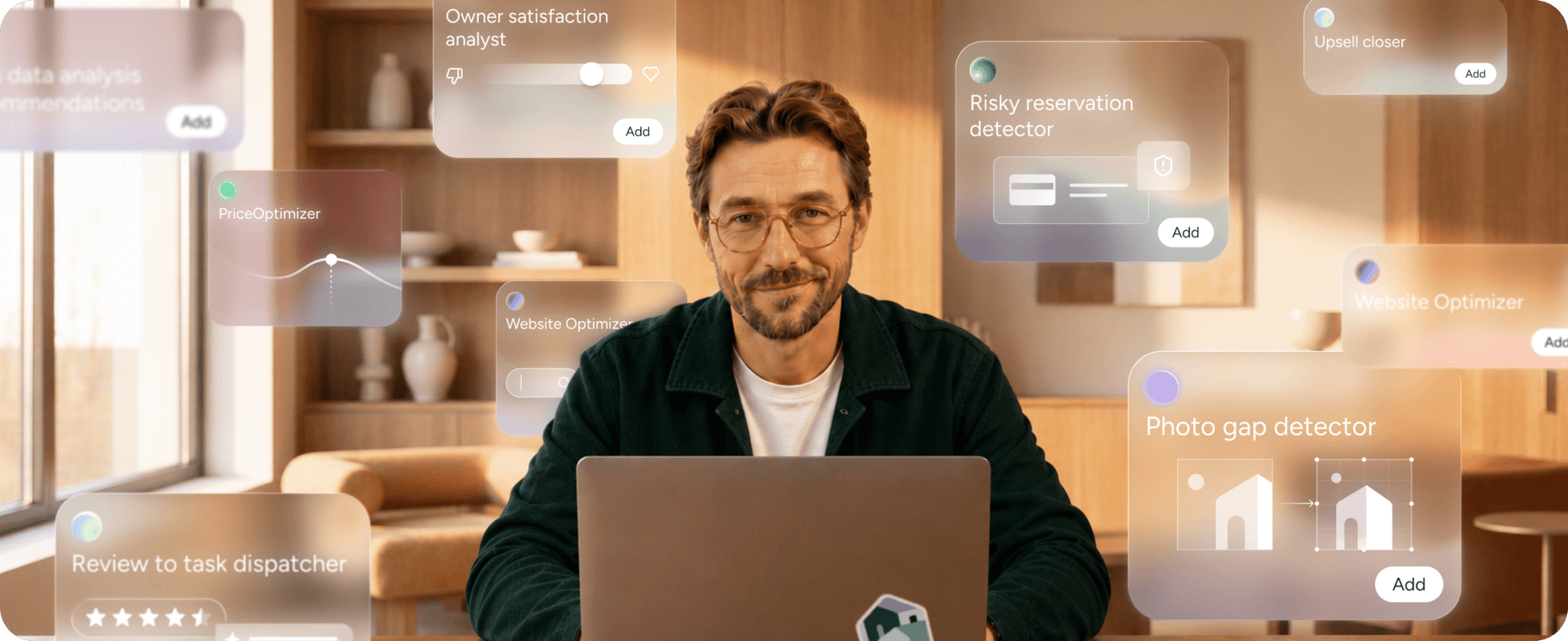 The agentic AI team that <em>works</em> for your <br>short-term rental business