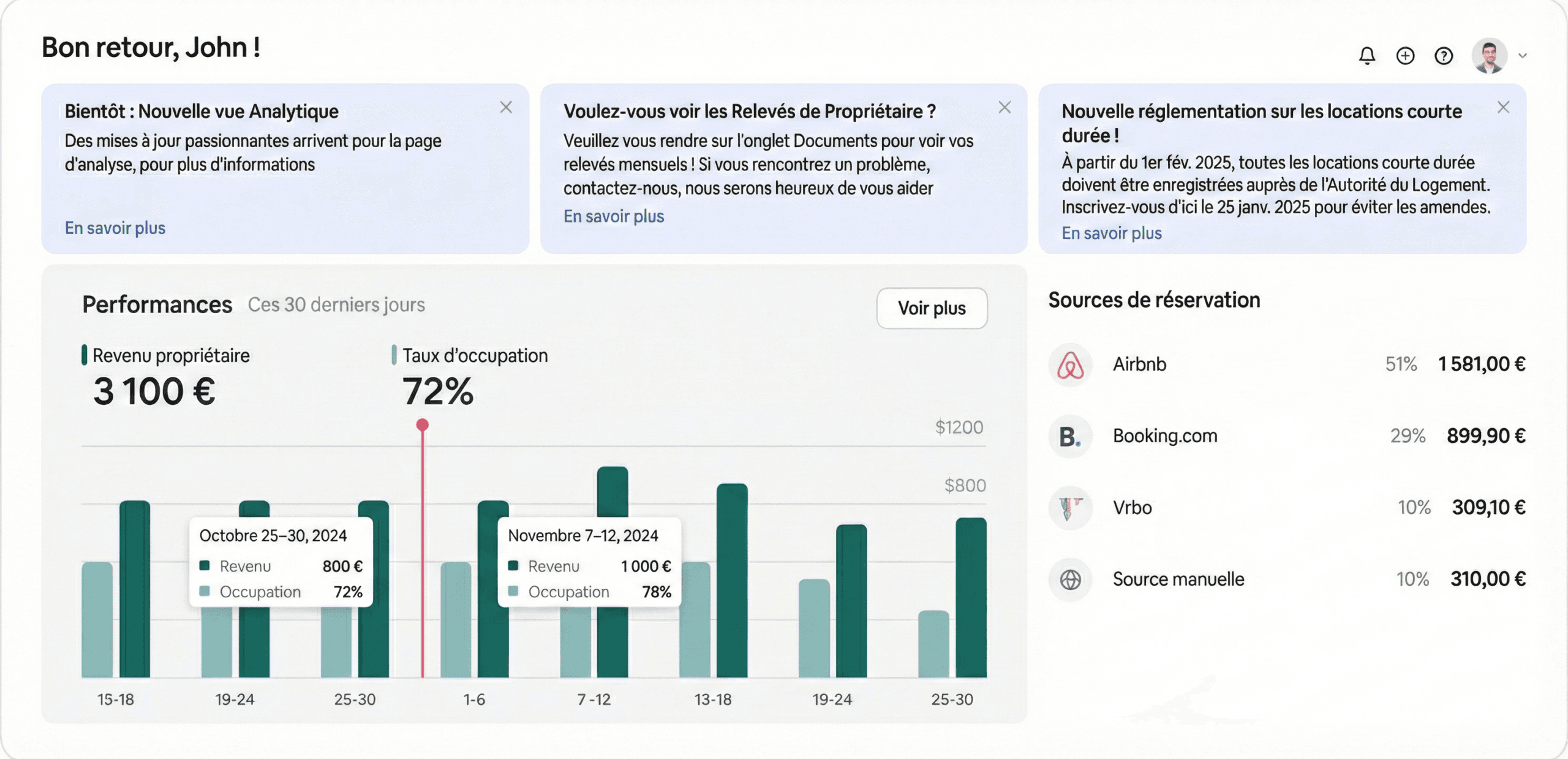 Gestion des propriétaires