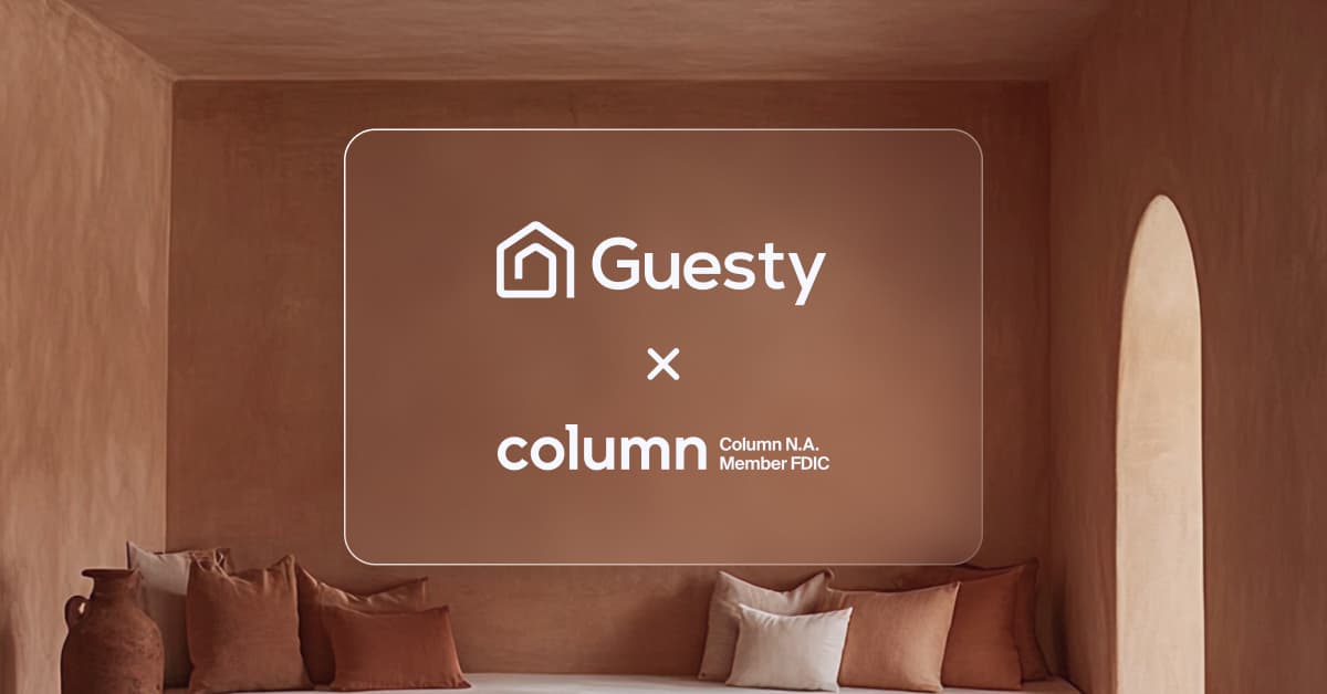 Guesty® and Column partner to modernize the financial back office of vacation rentals management