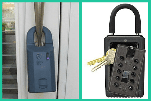 Looping your lockbox around the door handle may not be the most secure option