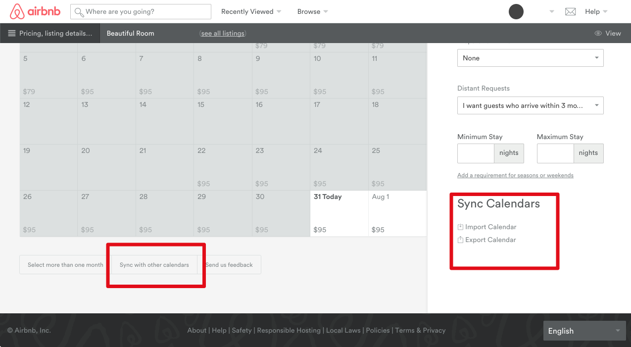 Airbnb Instant Book Calendar Sync