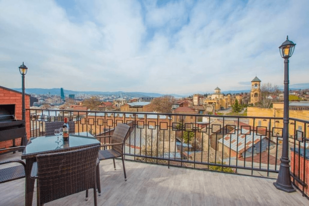 Beautiful rooftop view of the city