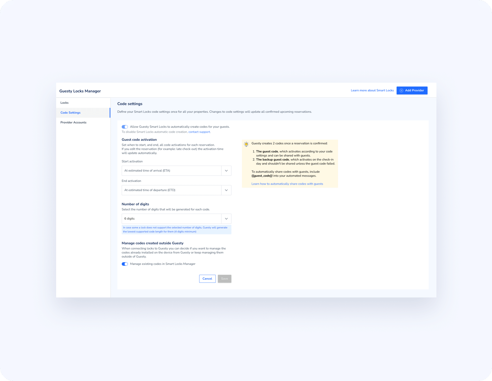 Smart Lock Management System by Guesty