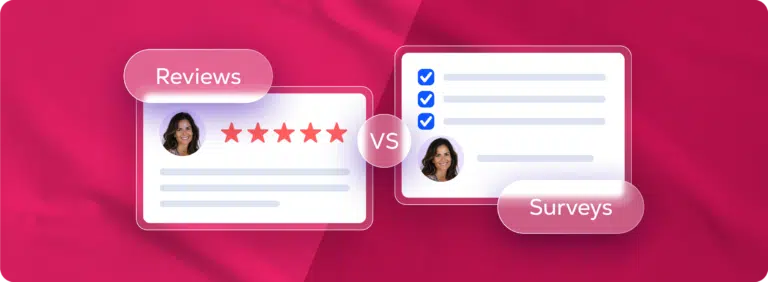 Guest surveys vs. reviews hero img