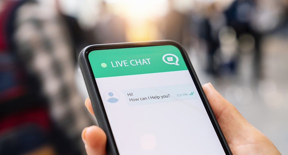 Mobile live chat service