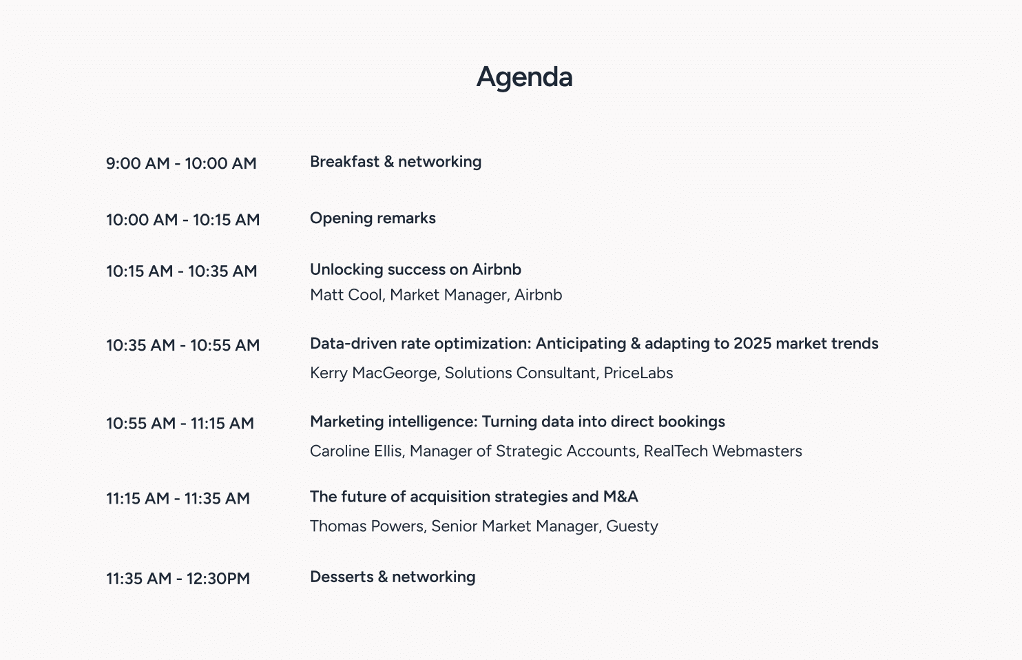 agenda