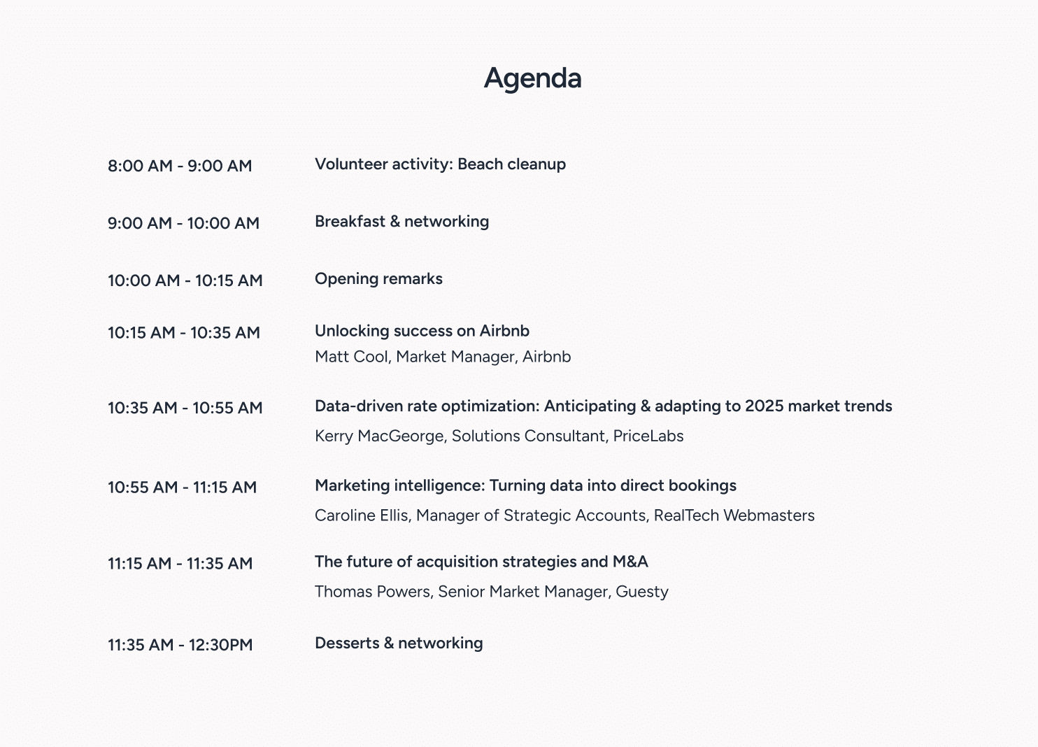agenda