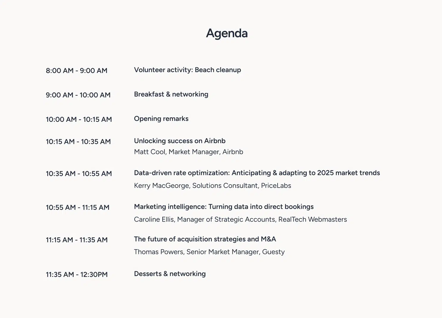 agenda