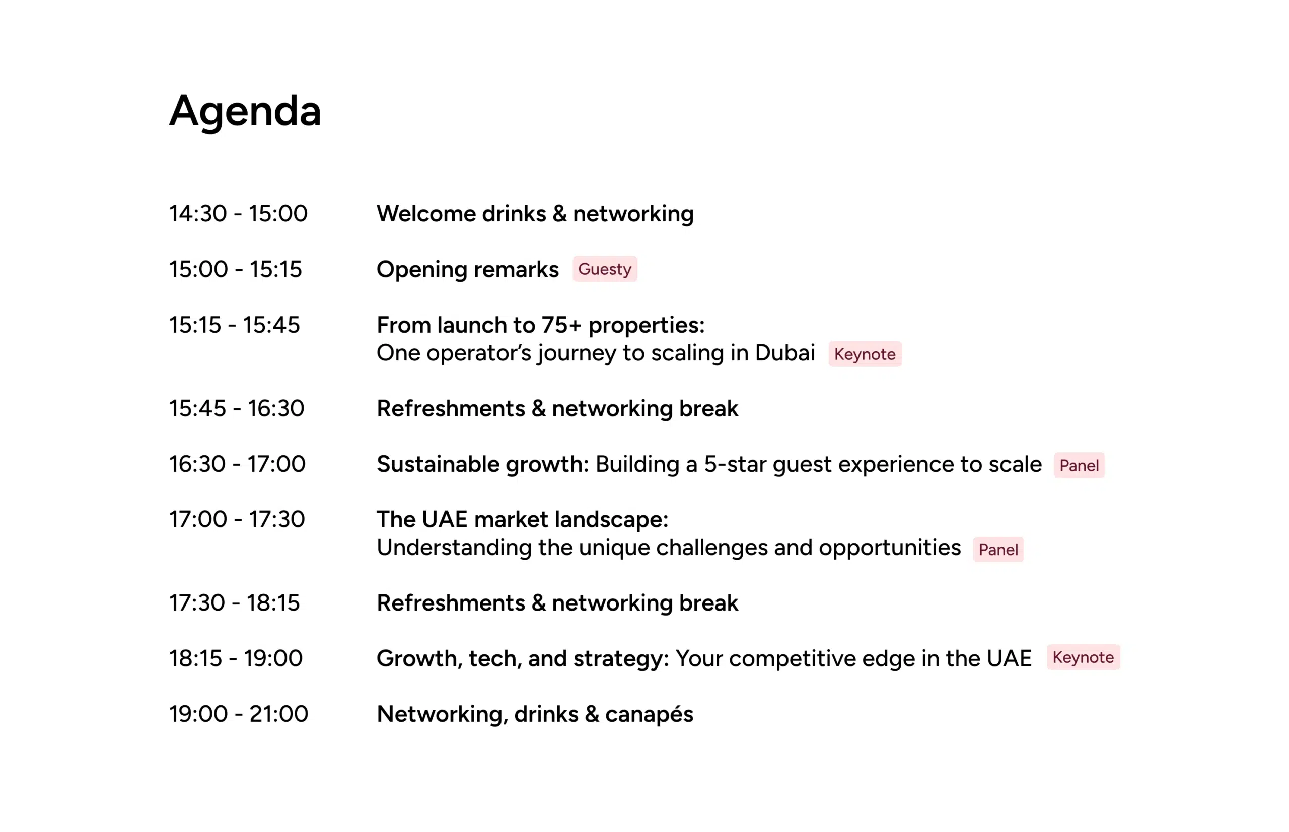 agenda